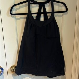 Lululemon Athletica Black Sleeveless Backless Tank Top